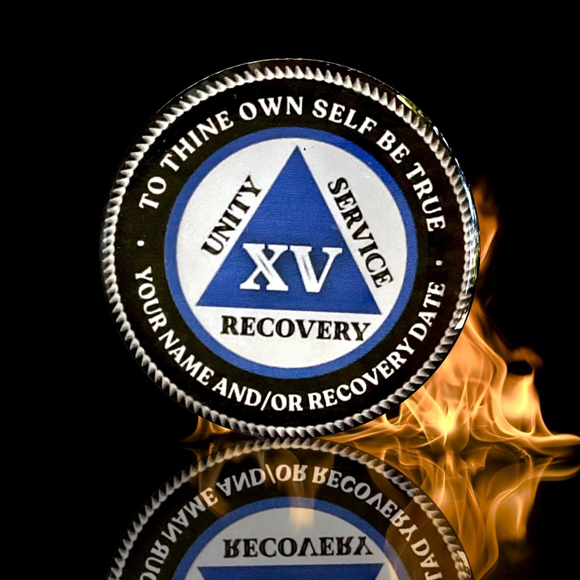 AA Sobriety Chip, 12 Step Anniversary Coin and Gift Recovery Medallion Clean and Sober Shop