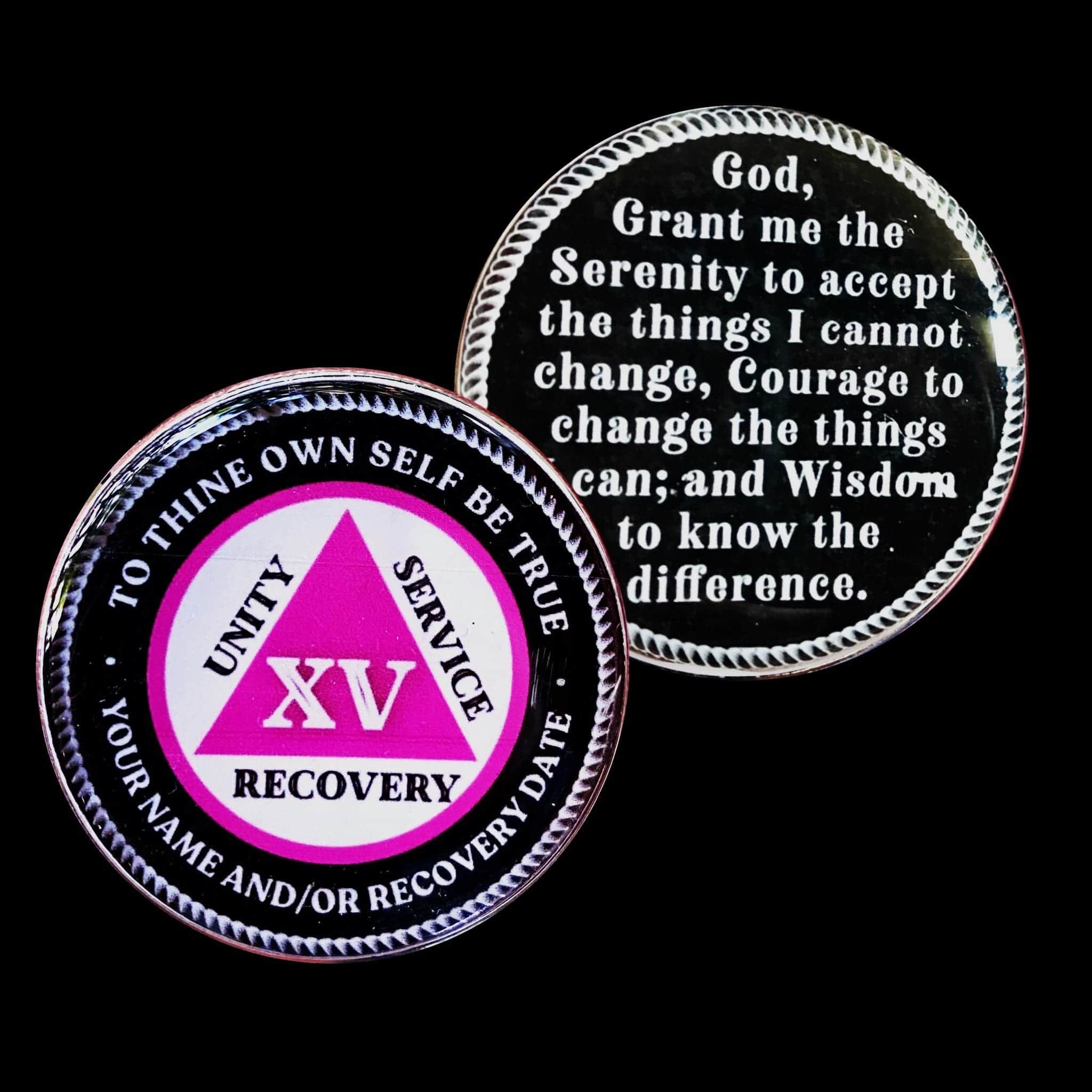 AA Sobriety Chip, 12 Step Anniversary Coin and Gift Recovery Medallion Clean and Sober Shop